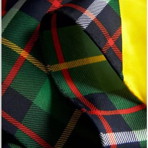 Burberry silk bandana scarf vintage check triangle - Picture 6 of 8